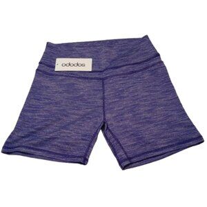 ododos yoga shorts for women purple striped Size L NWT